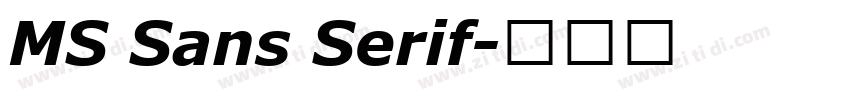 MS Sans Serif字体转换